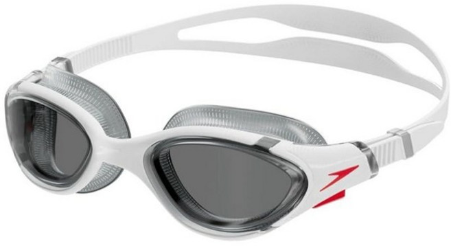 스피도 성인용 바이오퓨즈 2.0 수경 120477, White/Red/Light Smoke, 1개