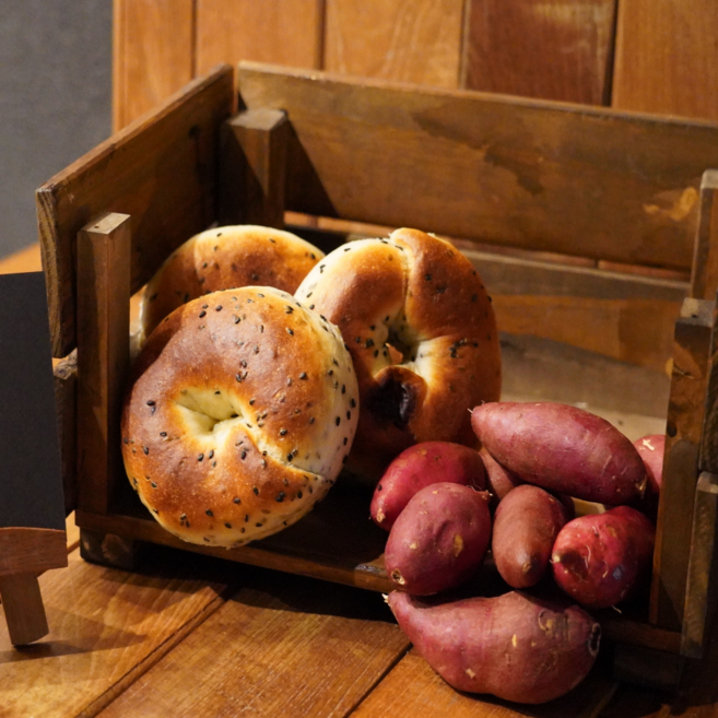 [당일생산] 더기베이글 고구마 크림치즈 베이글 1인 식사대용 부드러운 쫀득한 저당 빵, 1개, 135g