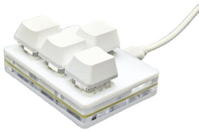 사용자 정의 단축키 미니 기계식 키보드 화살표 키 USB 유선 키보드 상하 좌우 4 키, 없음, 없음, 1.레드 스위치