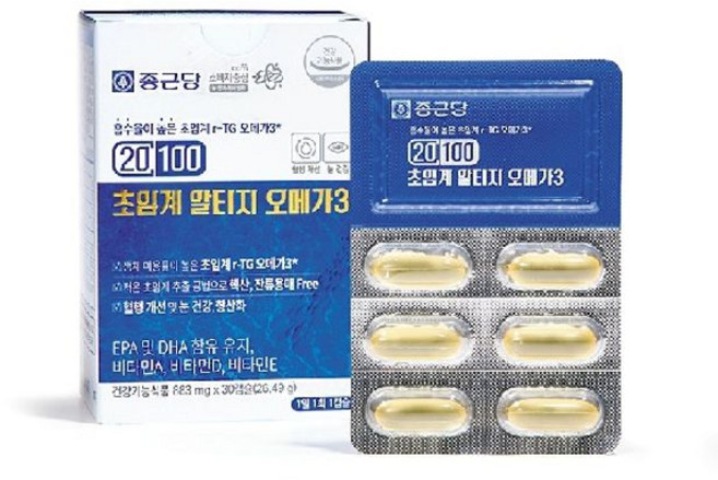종근당 20100 초임계 알티지 오메가3 6개월분, 30정, 6박스