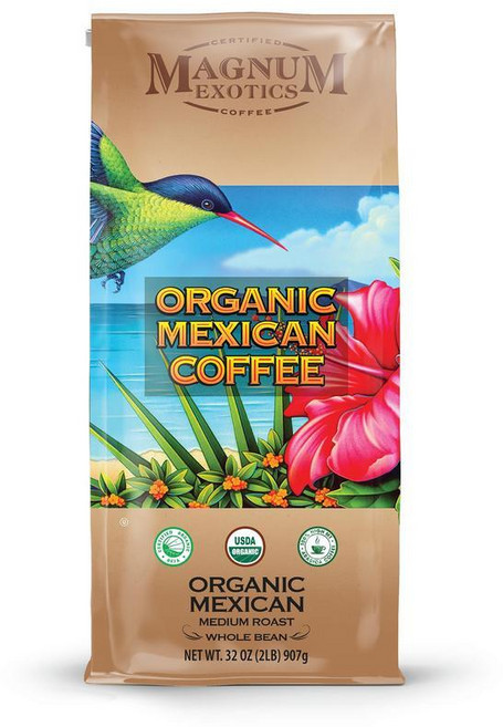 맥넘 엑소틱스 멕시코 커피 미디엄 로스트 원두 0.9kg, 1개, 900g, 홀빈(분쇄안함)