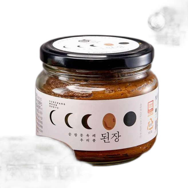 (순창 문옥례 식품)체험특가우리콩 재래식 된장 유리용기, 1개, 450g