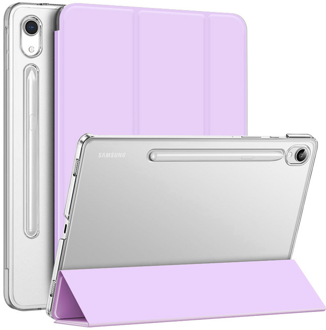 니하 갤럭시 탭 슬림 클리어 케이스, 라이트퍼플, 1개