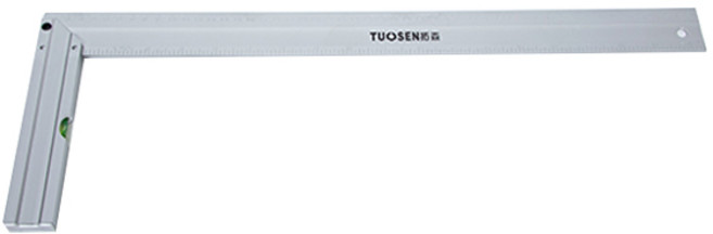 E.T.SHOP 수평 직각자 50cm / 알루미늄 목공용 직각자 목공자 각도자 수평자 눈금자 목공구 목공용자, 1개