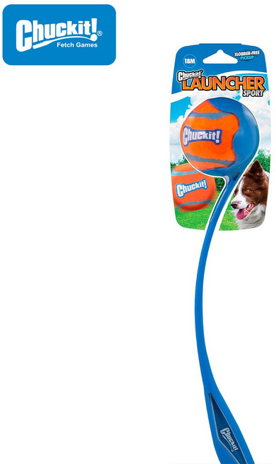 와일드독 척잇 런처 클래식 18M 소형견 대형견 강아지장난감, 1개, 블루/오렌지