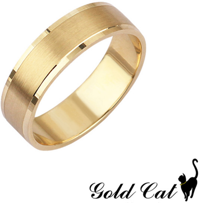 골드캣 14k 무광라인 평반지 1.12g R1009_1 (각인서비스)