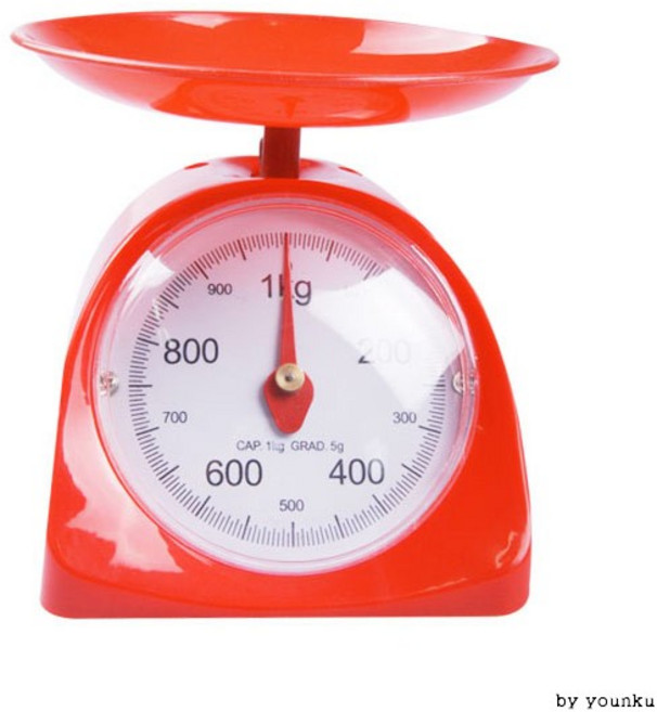 지니홀딩스 주방 아날로그 저울 3kg 계량저울 이유식 베이킹 요리 미니저울 음식점 저울, 랜덤발송