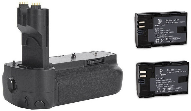 캐논 BG-E6 호환 배터리그립+LP-E6 호환배터리 2개 EOS 5D MARK II 5D MARK2, BG-E6 호환+LP-E6 호환배터리 2개, 1개