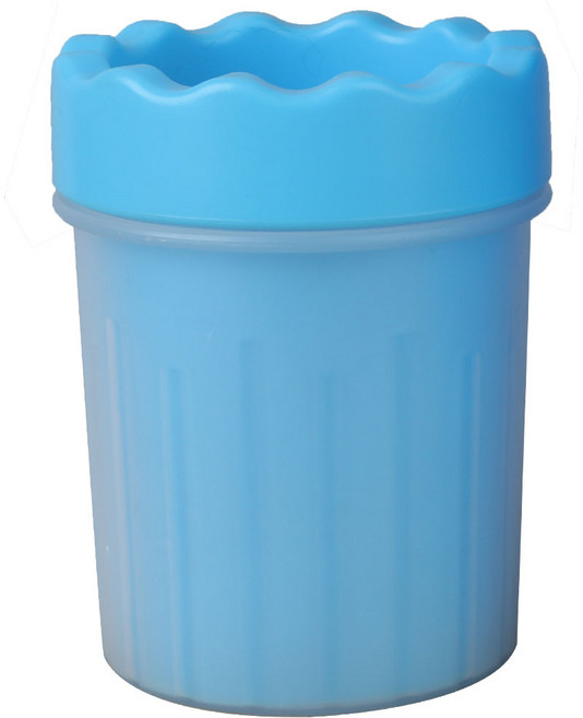 제이앤씨 애견발세척컵 강아지 고양이 산책 외출 발세척기 애완용품, 1개, 애견발세척컵-소-블루