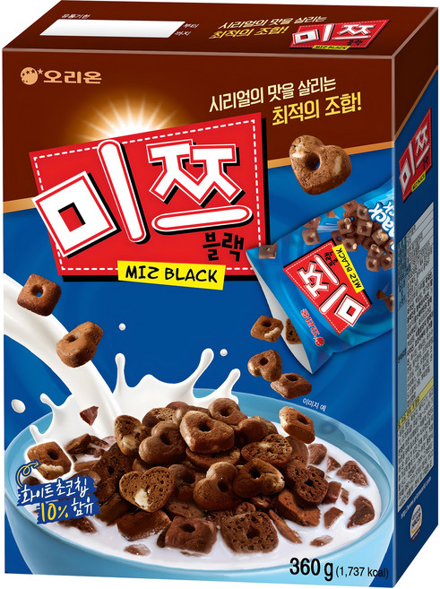 오리온 미쯔블랙 시리얼, 360g, 1개