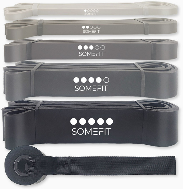 썸피트 무독성 TPE 풀업밴드 5종, 1-5단계 세트, 1개