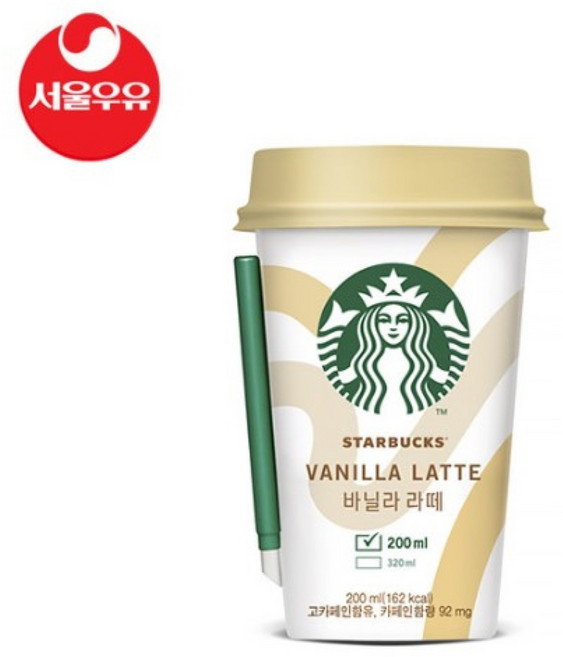 스타벅스 대용량 바닐라라떼 320ML 한박스, 10개, 200ml