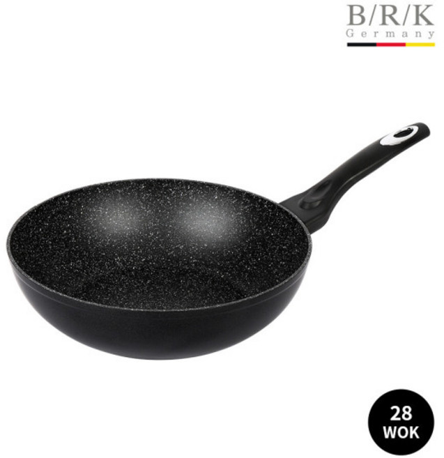 독일 BRK 프라이팬 코팅팬 볶음팬 인덕션 인덕션용 후라이팬 웍 궁중팬 28cm웍, 1개, 28cm