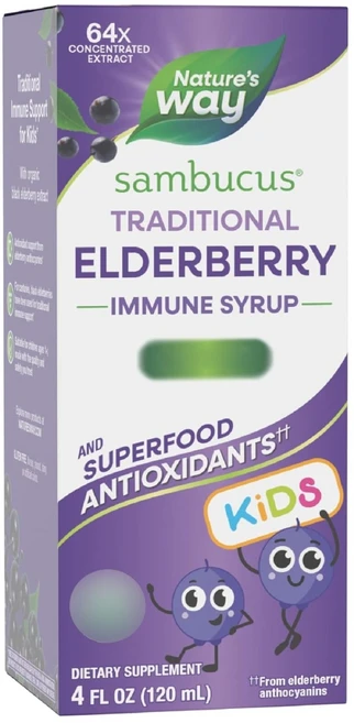 네이쳐스웨이 어린이용 삼부커스 엘더베리 시럽, 1개, 120ml - 쿠팡
