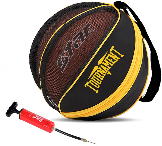 XIGMA 농구공가방 축구공 가방 겸용 볼가방 농구볼백, 블랙+펌프(레드), 1개