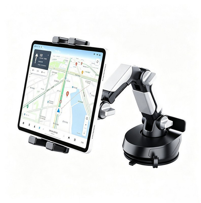 LA DERIVE 차량용 대시보드 갤럭시탭 아이패드 거치대 흡착식, 1개, 블랙, X257