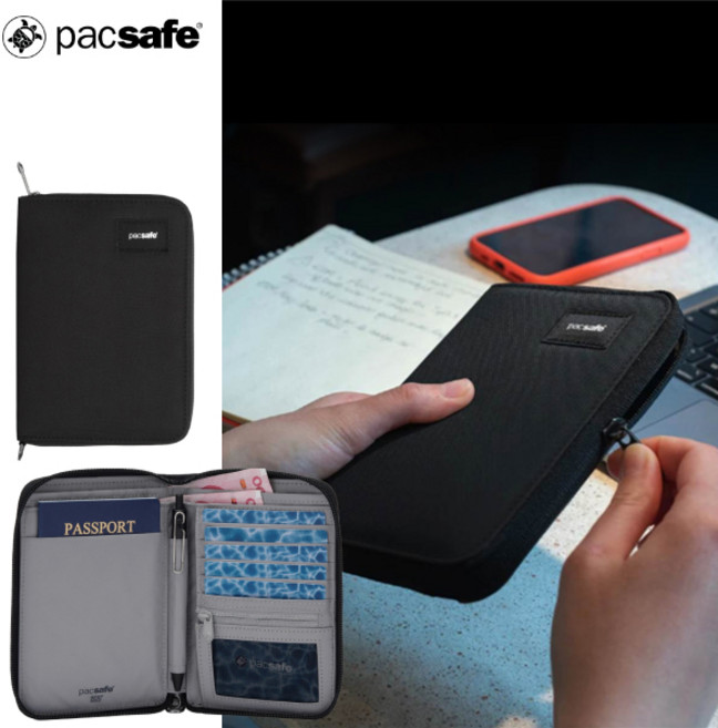 팩세이프 RFID세이프 컴팩트 여권지갑 트래블 오거나이저 / 도난방지 여행지갑 반지갑 장지갑 해외 유럽여행 RFID스캔차단