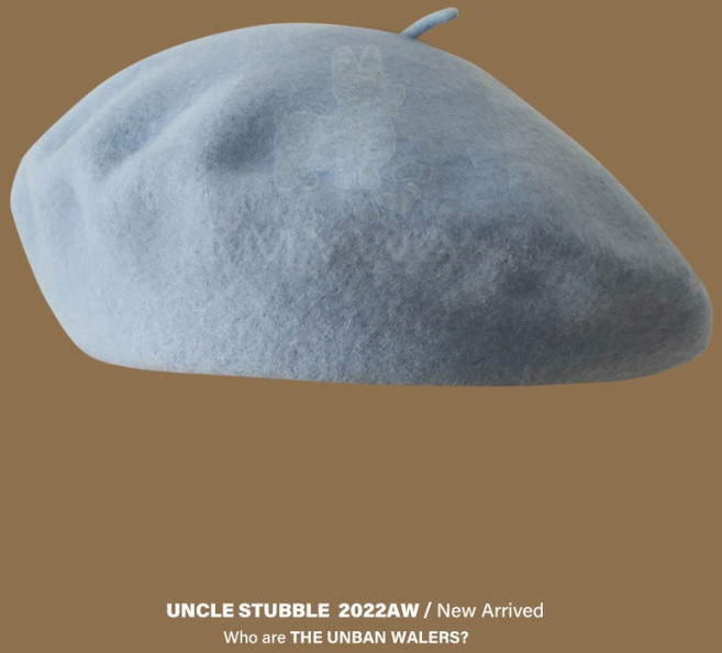UNCLE STUBBLE 經典羊毛貝雷帽 復古文青風畫家帽 南瓜帽 冬季甜美穿搭