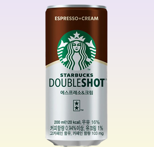 스타벅스 더블샷 에스프레소&크림 커피, 200ml, 12개