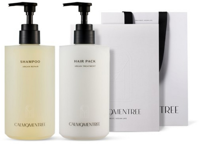캄모멘트리 아르간 리페어 단백질 샴푸&트리트먼트 헤어팩 세트 (500mlx2), 비타민 헤어 기프트 세트, 1세트