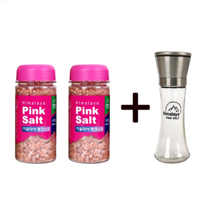100%천연식용암염 히말라야핑크솔트 선물세트 400gx2p, 2개