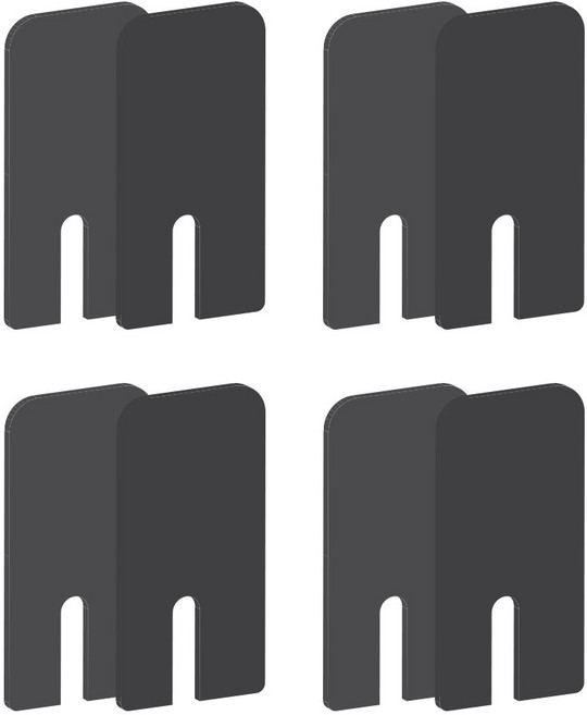 사계절 샷시 창문 외풍차단 벌레차단 소음차단 고급 풍지판 블랙 (상+하) 4세트, 1개