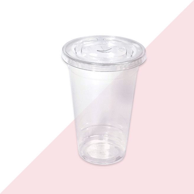 테이크아웃 컵+뚜껑 세트, 1세트, 10개입, 520ml