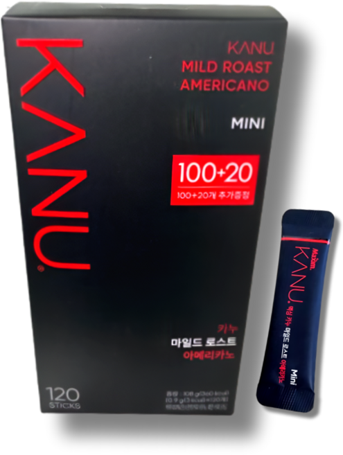 카누 미니 마일드 원두커피믹스, 120개입, 1개, 900mg