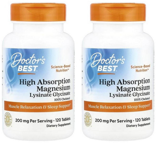 닥터스베스트 하이 앱소프션 마그네슘 100mg 120정 2개