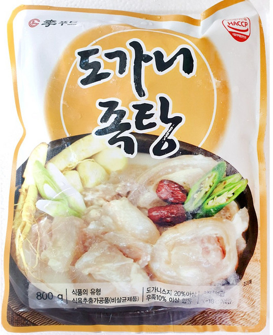 도가니족탕(이푸 800g)X20 업소용 냉동 스지 도가니탕, 20개, 800g