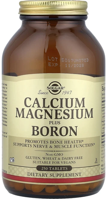 솔가 칼슘 마그네슘 플러스 보론 250정, 1개 - 쿠팡