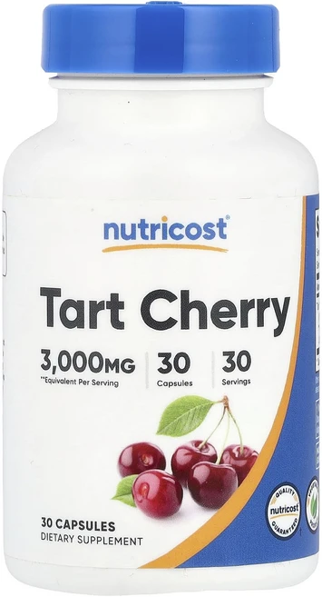 Nutricost 타트체리 3000mg 캡슐 30정, 1개 - 쿠팡
