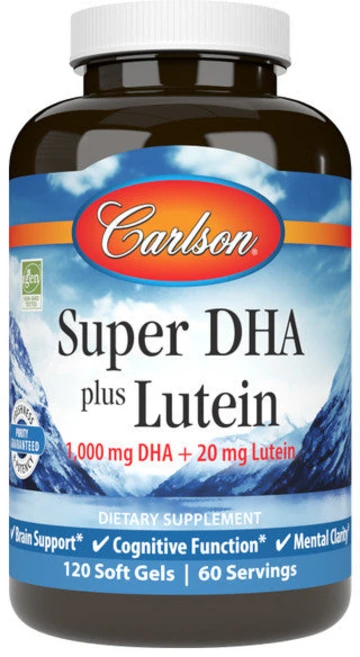 칼슨랩 슈퍼 DHA 플러스 루테인 120소프트젤, 1개, 120정 - 쿠팡