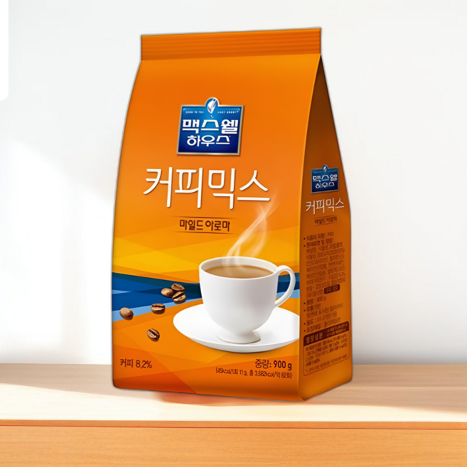 맥스웰하우스 자판기용 커피믹스 마일드 아로마, 900g, 1개입, 12개