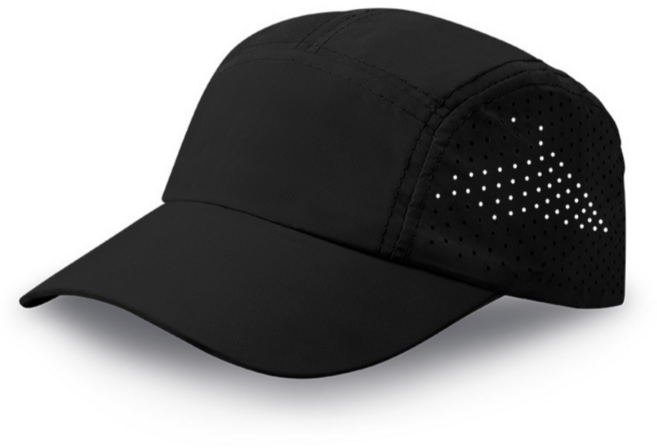 올어바웃하나 러닝 경량 무지 모자, 블랙, 1개