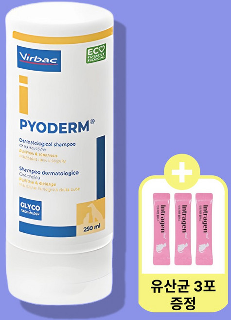 버박 파이오덤 약용샴푸 강아지 발사탕 샴푸 링웜 샴푸 고양이 250ml, 1개, 버박 파이오덤 250ml(유통기한 26.09)