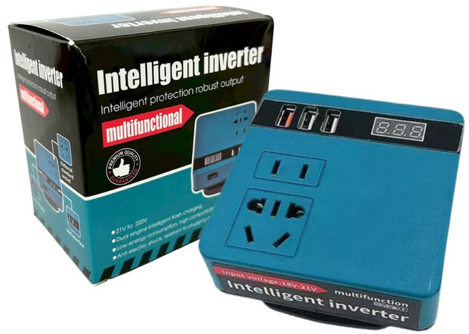 超能玩工 18V-20V 轉110V 鋰電智能逆變器, 1個, 18V-20V轉110V插電變壓器