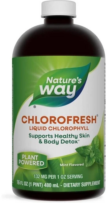 Nature's Way 네이처스웨이 클로로프레쉬 액상 클로로필 민트맛 480ml, 1개 - 쿠팡
