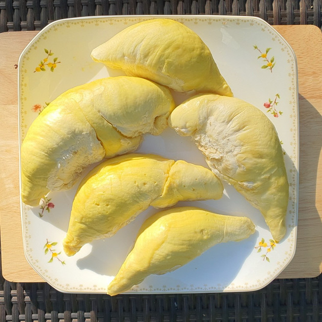 [생두리안 재구매율 1위 쭌키친] 태국 프리미엄 손질 생 두리안 몬통 깐 두리안, 1개, 500g