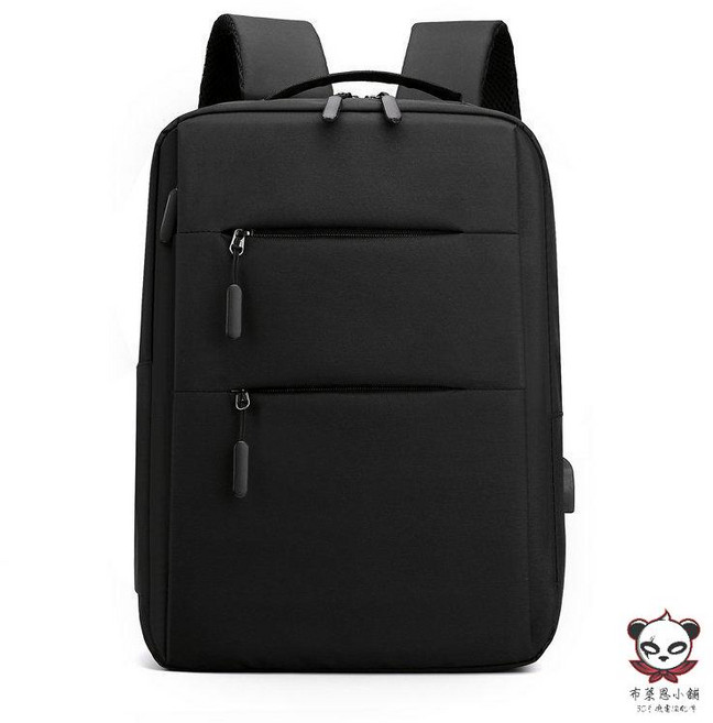 usb充電書包 多功能商務旅行防水筆記本電腦雙肩揹包, 1個, 【黑色】15.6吋筆電背包, 黑色