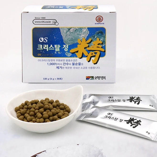 엑스비 오행생식 OS크리스탈정 (스틱), 30개, 4g - 쿠팡
