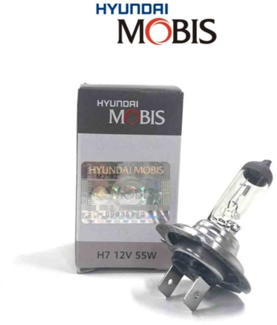 현대모비스 전조등 자동차할로겐전구 헤드라이트 상향등(12V 55W H7 H1 H3 H4 H8 9005 9006 9012 880 881), 1개