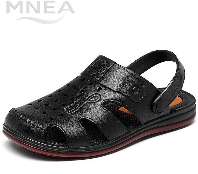 MNEA 일체형 부드러운 쿠션 미끄럼 방지 샌들 남성용 여름 발편한 경량