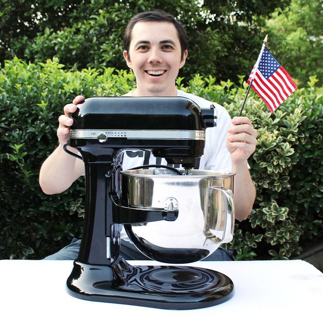 키친에이드 반죽기 8쿼터 Bowl lift Stand Mixer (White), 7QT 블랙