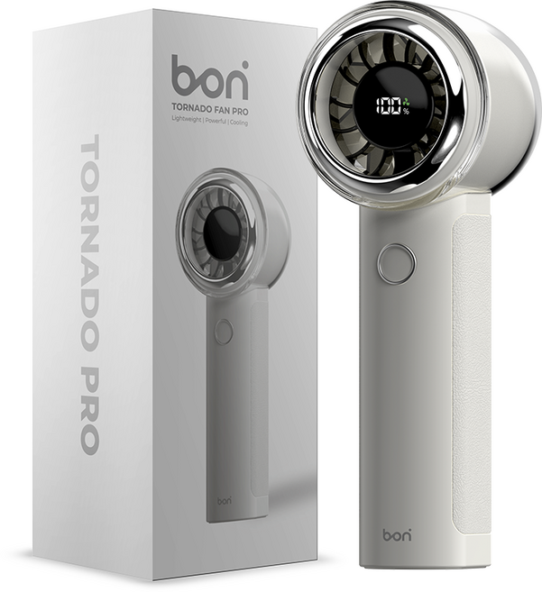 보보니 초강력 무선 휴대용 에어컨 손선풍기 c타입 손풍기, 아이보리