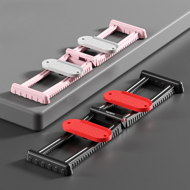 실내 스키 슬라이딩 하체 운동기 내전근 강화, 핑크 본체+매트