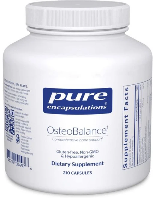 퓨어인캡슐레이션 Pure Encapsulations OsteoBalance | Hypoallergenic Supplement to Promote Calcium Absorptio, 1개, 210정 - 쿠팡