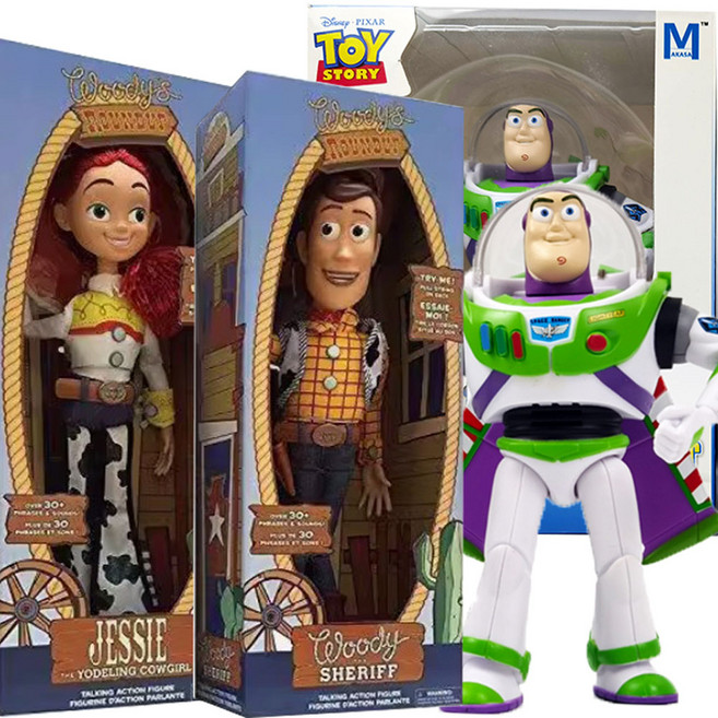 토이스토리 굿즈 버즈 제시 우디 액션 관절 피규어 28cm 빅사이즈 Lightyear 버즈라이트이어, 1개