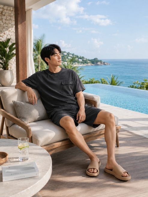 네파 시원한 냉감 시어서커 셋업 (상의+하의)