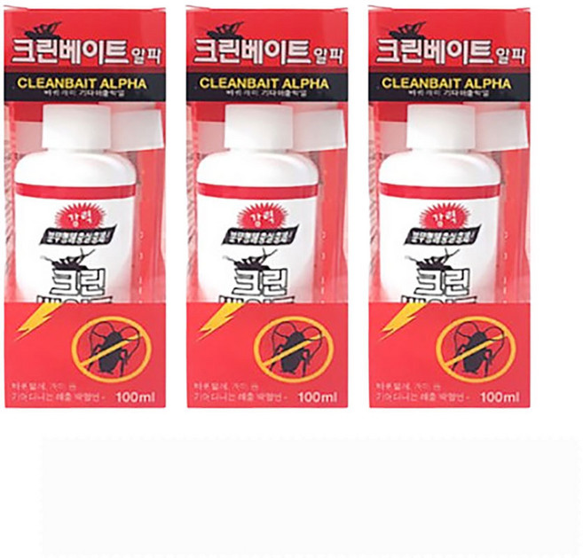 바퀴개미 크린베이트 알파 100ml x3개 바퀴 개미박멸, 3개